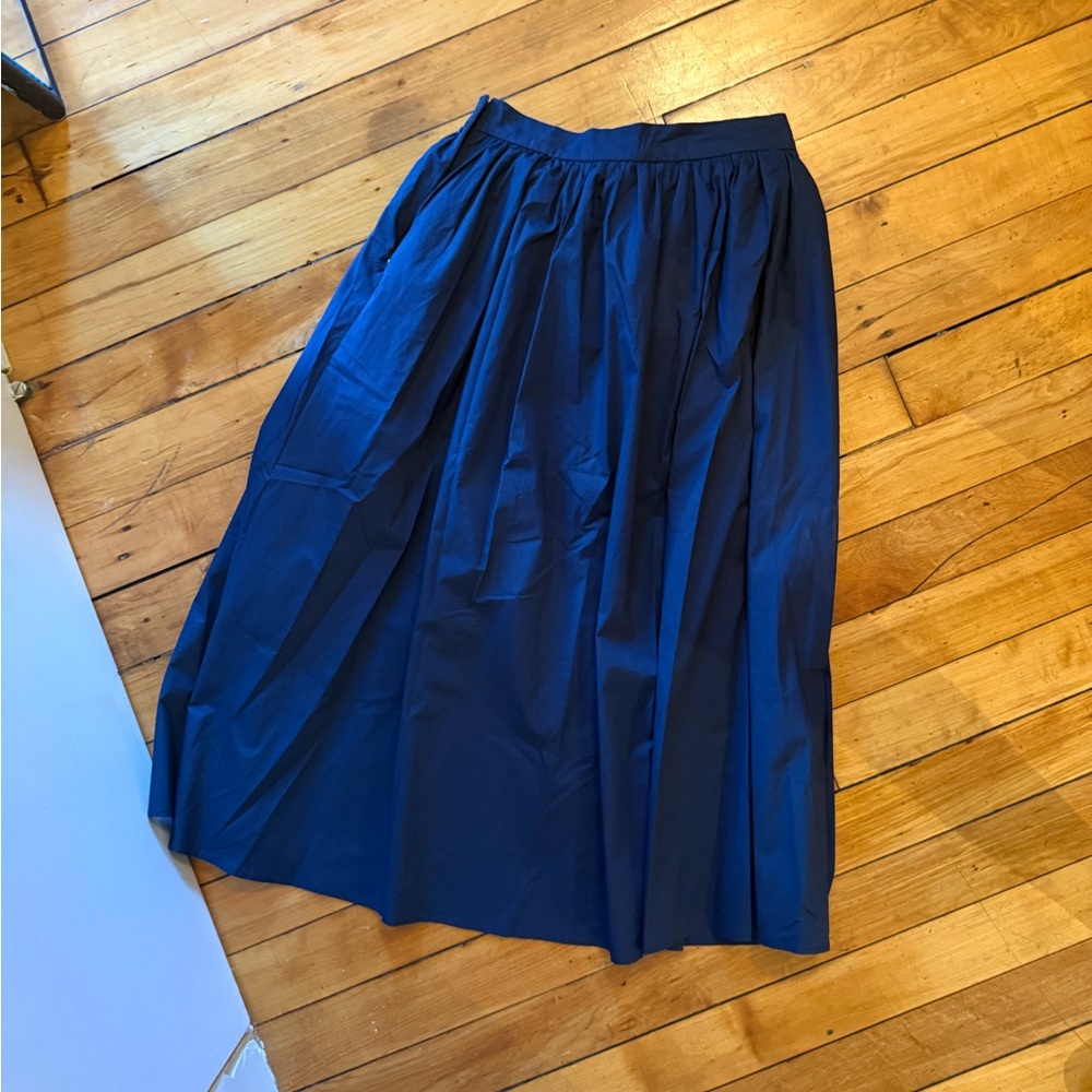 Deep Blue Midi Skirt